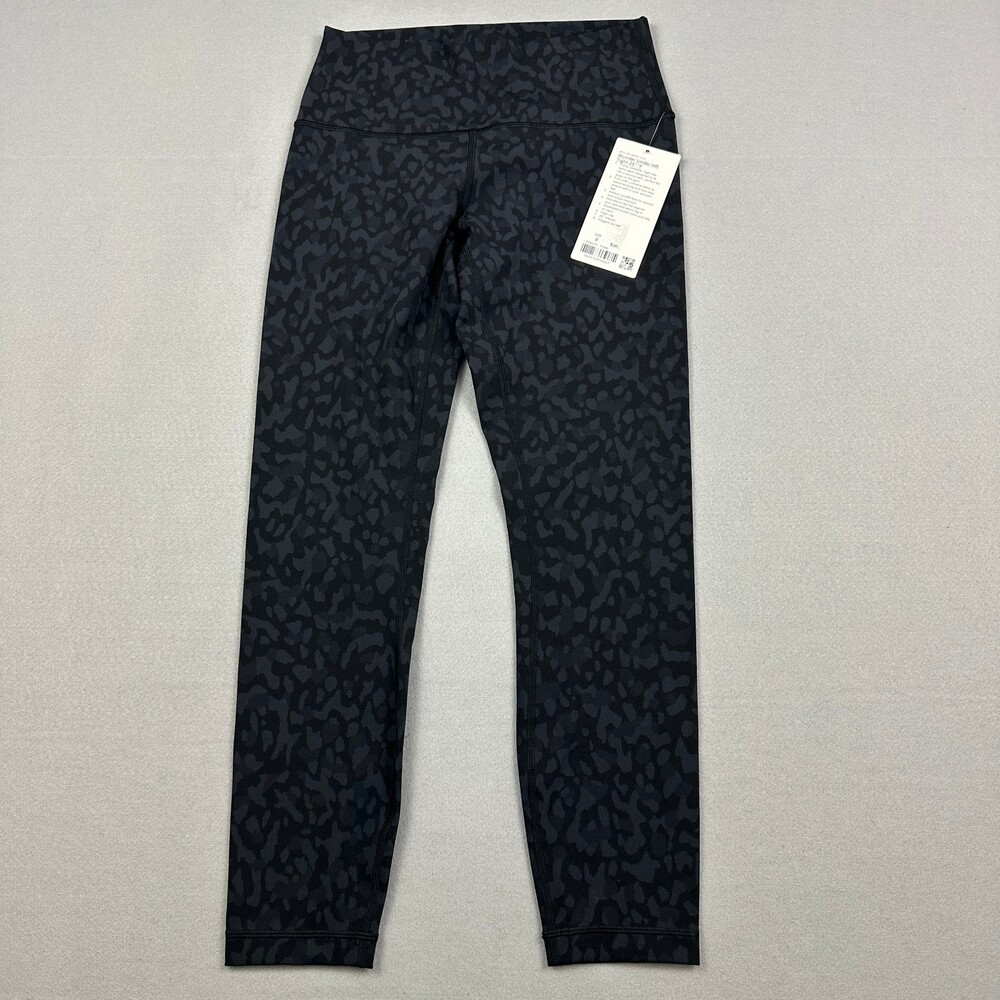 Lululemon Pants Women 8 Blue Camo Wunder Under HR Tight 25" Luxtreme Running